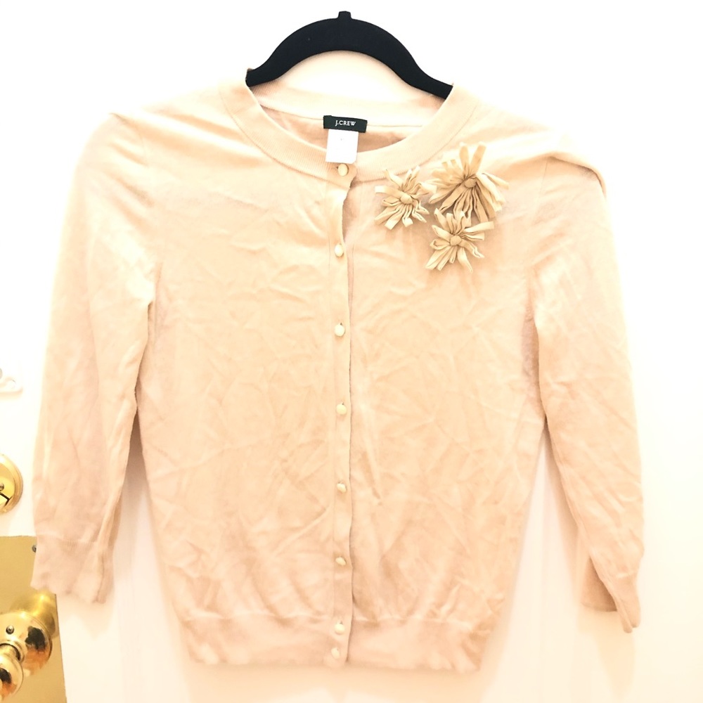 J. Crew beige Cardigan